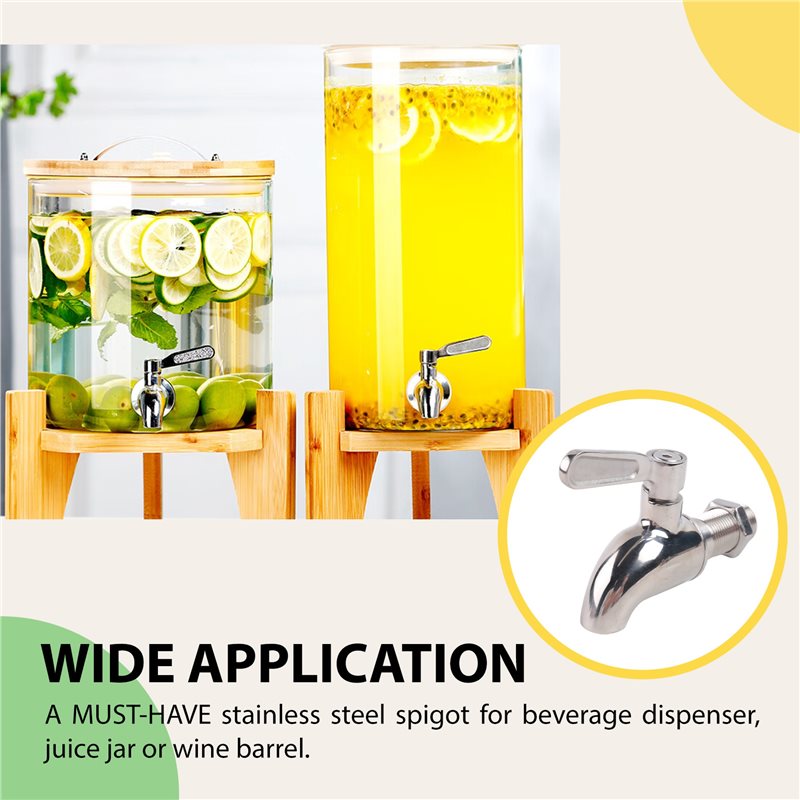 Wine Draft Beer - ABMI-ก๊อกน้ำสแตนเลสสำหรับเบียร์สด ใช้กับเครื่องหมักเบียร์ที่บ้าน เครื่องจ่ายไวน์ เบียร์สด น้ำผลไม้ ตู้แช่เครื่องดื่ม