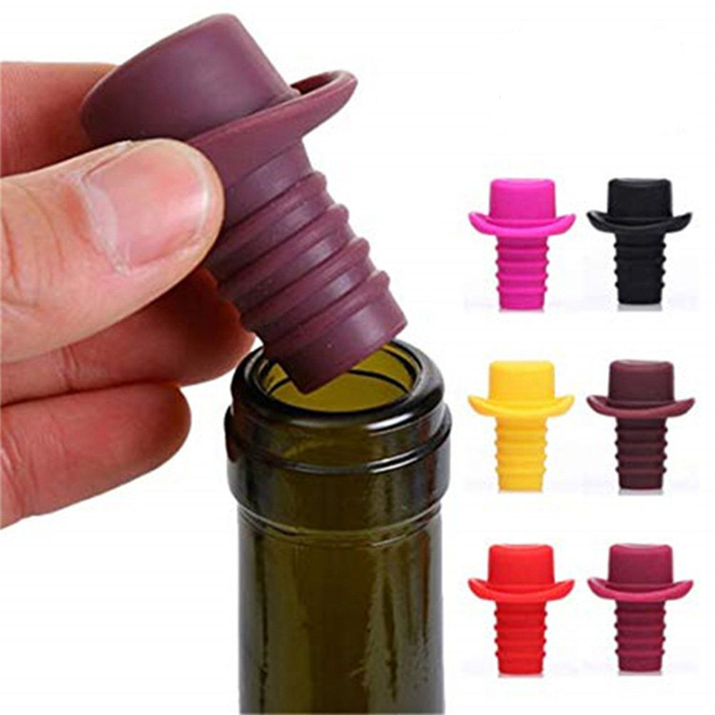 จุกปิดขวดซิลิโคน 5 ชิ้น ดีไซน์ - Wine Beer Hat บทวิจารณ์และราคา