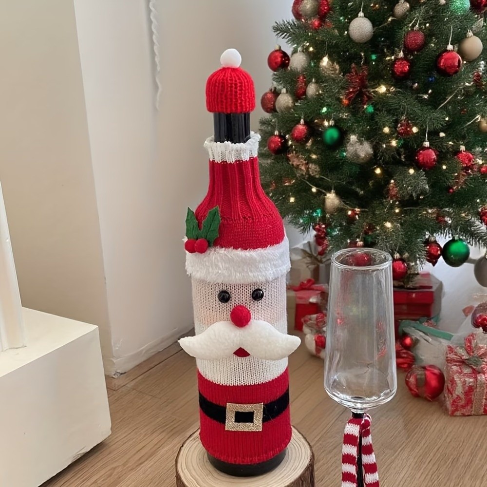ปลอกขวดไวน์ถักลายคริสต์มาส พร้ - Wine Beer Hat บทวิจารณ์และราคา