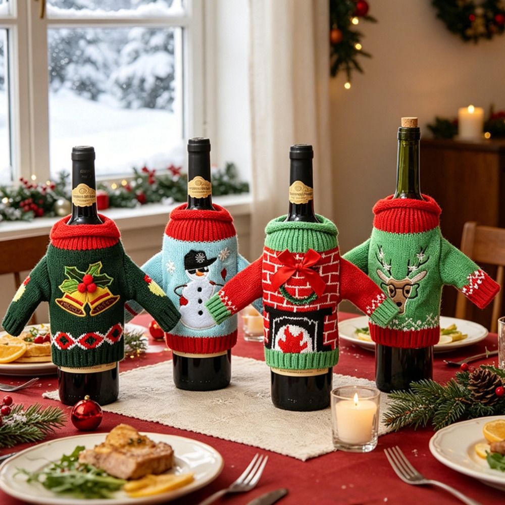 ปลอกหุ้มขวดไวน์ลายกวางเรนเดียร - Wine Beer Hat บทวิจารณ์และราคา