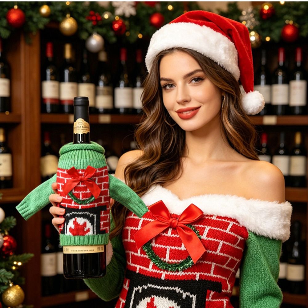 ปลอกหุ้มขวดไวน์ลายกวางเรนเดียร - Wine Beer Hat บทวิจารณ์และราคา